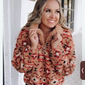 Love Tree Multicolor Fleece Pullover